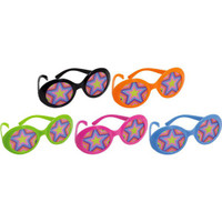 Disco Fever Printed Lense Plastic Glasses