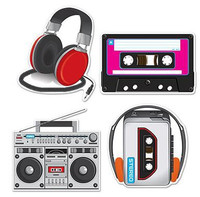 Cassette Player  Headphones Cutouts