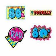 Cutouts 80's  PACK OF 4