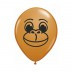 12cm Monkey Face Latex Balloons Pack of 100