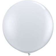 90cm Standard White Latex Balloon