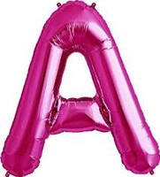 Letter A Megaloon Foil Pink 86cm