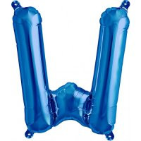 Blue Letter W Megaloon Balloon