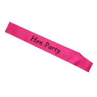 Hot Pink Hens Party Sash