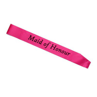 Hot Pink Maid Of Honour Sash