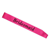 Hot Pink  Bridesmaid Sash