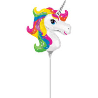 MINI SHAPE  RAINBOWL UNICORN HEAD FOIL