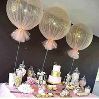 Jumbo Tulle and Confetti Balloon