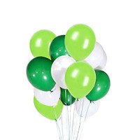 Balloon Bouquet Green and White 