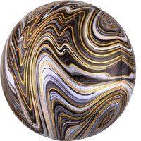 Marble Orb Balloon Black