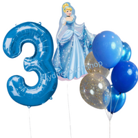 Cinderella themed balloon bundle