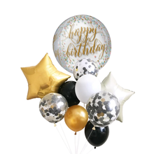 Happy birthday orbz balloon bouquet