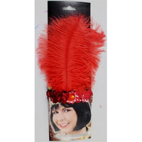 Flapper Red Twenties Headband