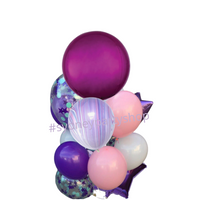 Purple vibe balloon bouquet