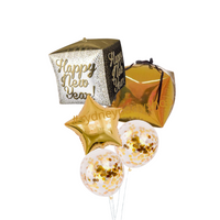 New year cube balloon bouquet