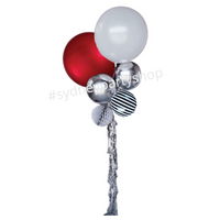 Giant Red pop balloon bouquet