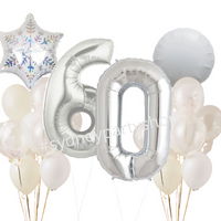 White Themed party balloons set