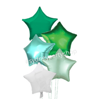 Green spark balloon bouquet