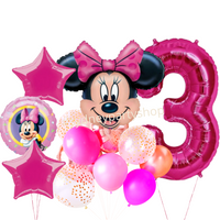 Minnie Mouse Balloons set with number