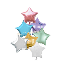 Pastel Star-shaped foil balloon bouquet