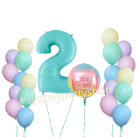 Rainbow Pastel balloons set