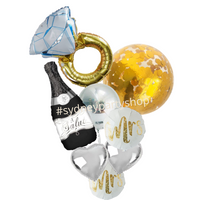 Jumbo Bride to be gift balloon bouquet