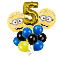 Licensed the Minions Balloon bouquet with number