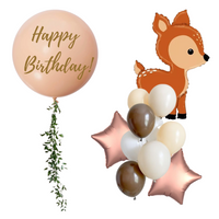 Deer-themed balloon set