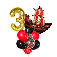 Pirate-themed balloon bouquet