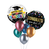 Congrats Graduates balloon bouquet