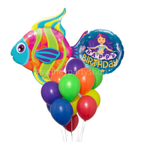 Ocean themed Birthday balloon bouquet