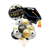 Graduation hat balloon bouquet