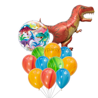 Dino supershape bubble balloon bouquet