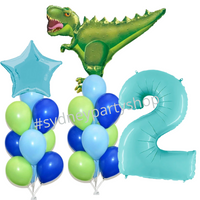 Dinosaur blue balloon set