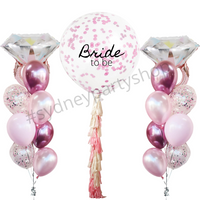 Bride to be party balloon set