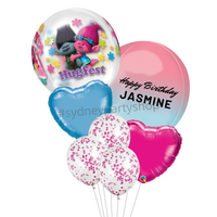 Personalized Licensed Trolls balloon bouquet