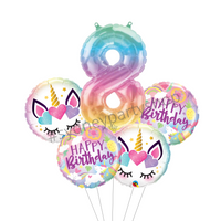 Unicorn party balloon bouquet