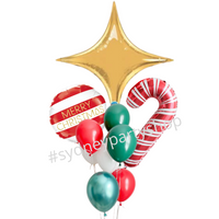 Bright Star Christmas balloon bouquet