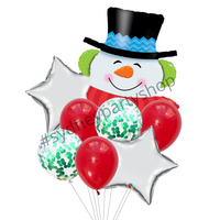 Snowman balloon bouquet