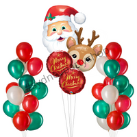 Christmas party balloons set