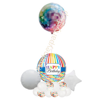 Disco birthday marquee balloon