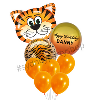 Personalized Tiger themed balloon bouquet