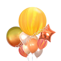 Sunshine themed jumbo balloon bouquet