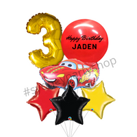 Personalised Licensed Cars balloon bouquet