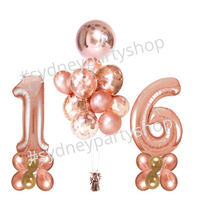 Rose pink  Clustered balloon  set