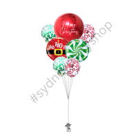 Personalised Christmas confetti balloon bouquet