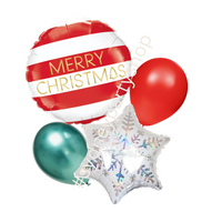 Christmas &  Snowy Star balloon bouquet