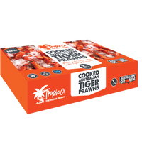 Tropic Co Premium Large Australian Cooked Tiger Prawns - 3 kg Box