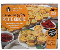 Petite Quiches - 60 Pack