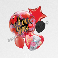 Red Love You Balloon bouquet